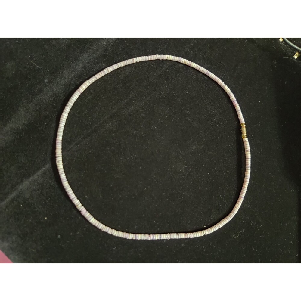 Light Purple Puka Shell Necklace